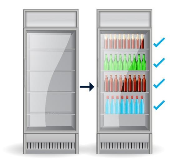 ECONOMIC IMPACT 1. Approximately, a single poorly filled refrigerator shelf at the standard refrigerator control results in 10% of loss in profit of the total refrigerator volume.