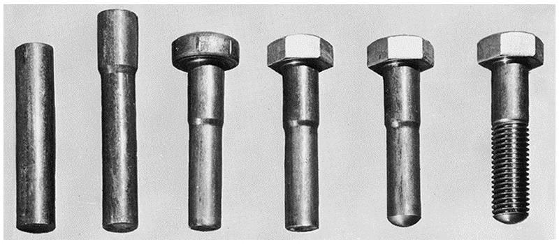 Cold Extrusion Figure 16-44 (a) Reverse (b) forward (c) combined forms of cold extrusion. (Courtesy the Aluminum Association, Arlington, VA.