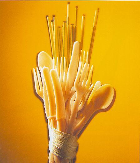Injection molding example Cutlery made of