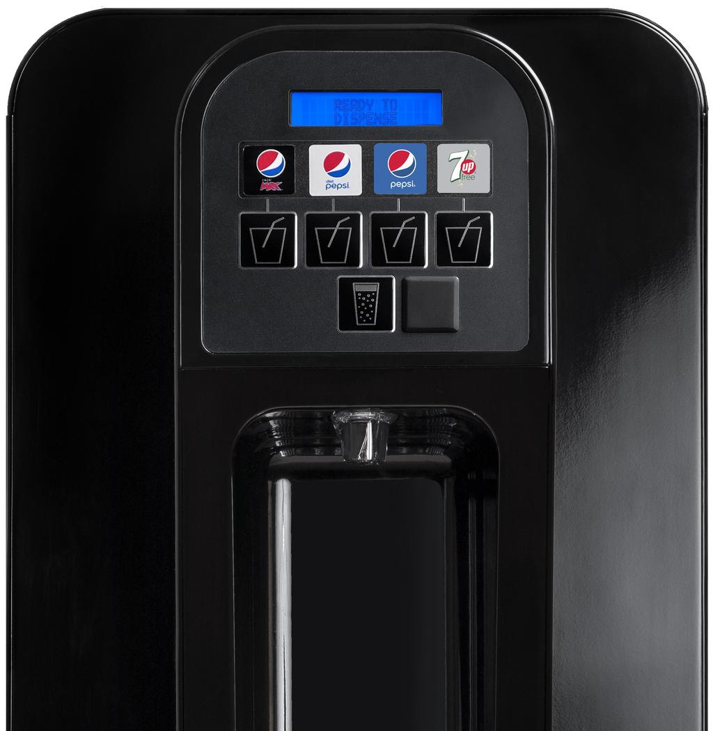 dispenser delivering high performance carbonated beverages.