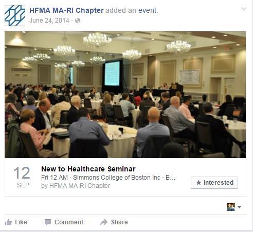 Facebook: Examples MA-RI Chapter: Using the Event