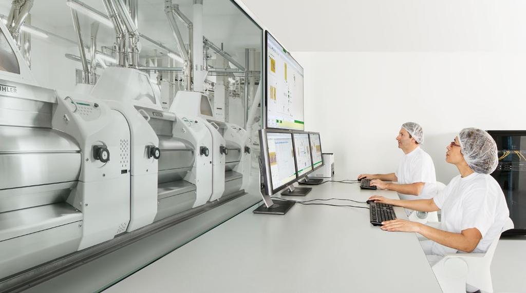 Technologies, automation, and process expertise. For maximum control of production processes. Production processes and product quality permanently under control with Bühler automation solutions.