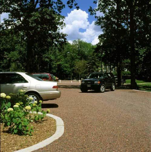 5.3 Urban and Ultra-Urban Practices Application Porous pavement may substitute for conventional pavement on parking areas, areas with light traffic, and the shoulders of airport taxiways a runways,