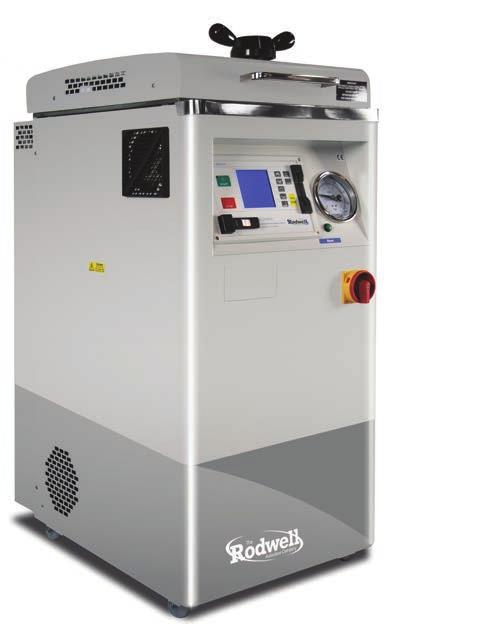 Compact Autoclaves (Round Chambers) Phoenix Benchtop 40 or 60 litres MP25 Control (see page 8) Space-saving design Single phase plug in & play Integral drip tray under each door Bench or trolley