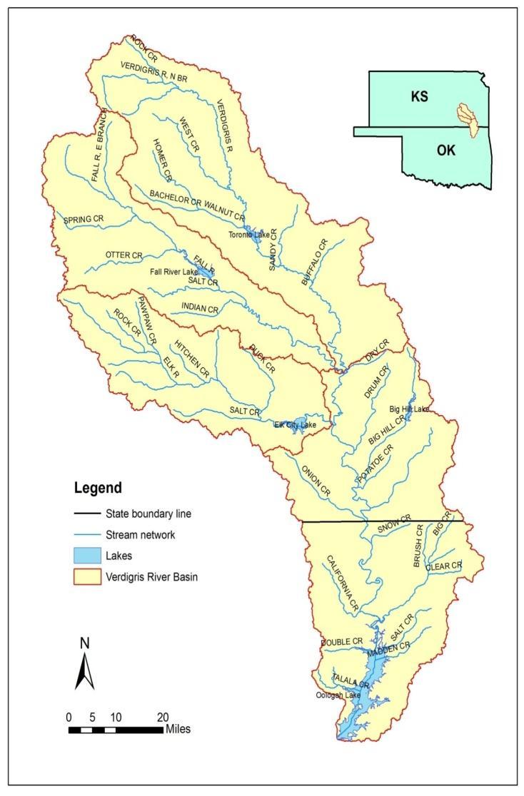 Lake Oologah Verdigris River Basin Area upstream of lake is 4,339 sq-miles (23% in OK) 31,040 acre USACE reservoir Public water supply for Tulsa, Public