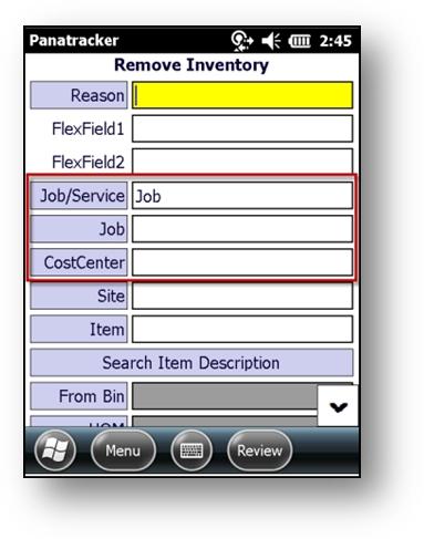 WennSoft Intergration JobTrackingAddOn is set to WennSoftIntegration additional fields for WennSoft will be available on the Inventory Adjustment