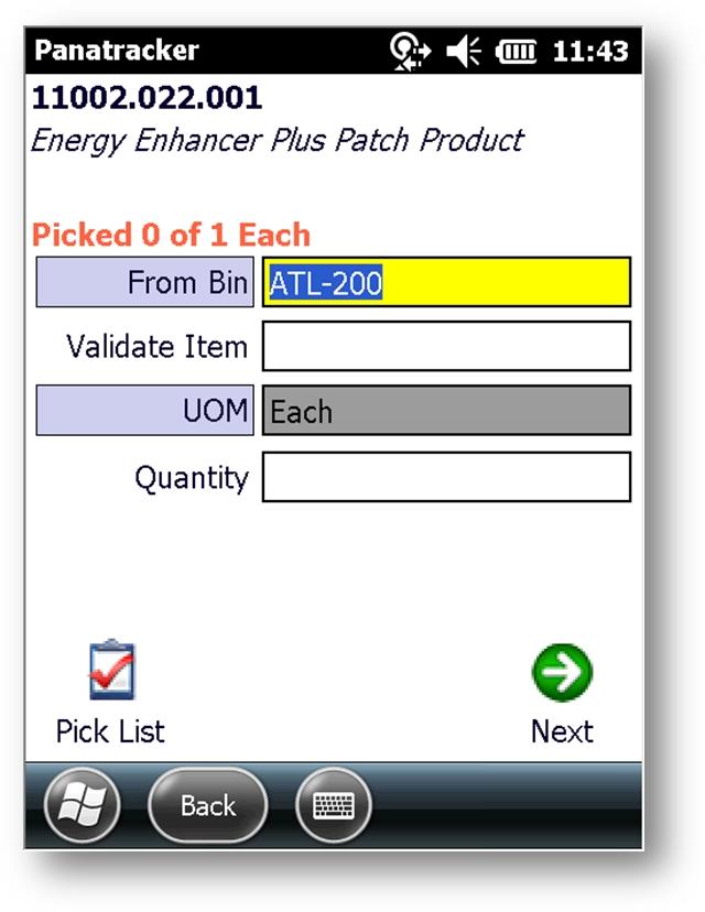 Screen 3 Validate Item From Bin Required when multi-bins are used in GP. This may be defaulted based on the SOPFulfillmentBin default set.