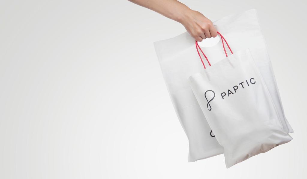 PAPTIC IS THE NEXT GENERATION OF PAPER Revolutionary new material made of WOOD FIBRES, enabling sustainable