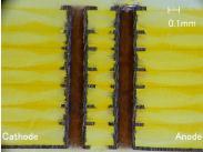 Fig.11 Changes in insulation resistance (Sample 1) (50V DC at 110 C and 85%rh, PWB C, 0.4/0.2) Photos 2 and 3 are microscope photographs of pre- and post-test specimens.