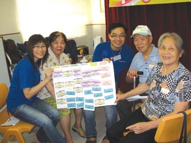 In 2009, 157 Community Ambassadors made home visits and organised festive celebrations and tea gatherings for around 200 elderly people. We also provided a range of medical services.