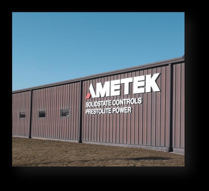The cmpany has manufactured industrial battery chargers fr the material handling industry since 1917. Nw a unit f AMETEK, Inc.