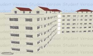 The Figure 18 below presents the DB 3D view of the Cluster type town houses.