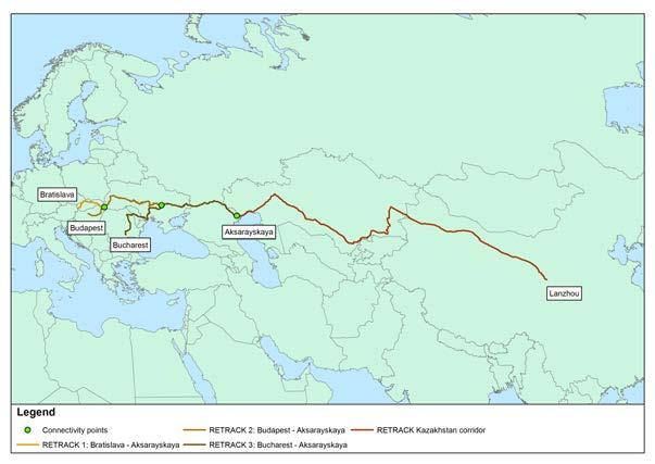Routes to China via Kazakhstan Assessment of one rail route: Proposed