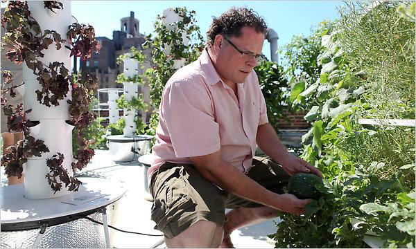 From Roof to table Bell Book & Candle restaurant, Greenwich Village, NY More than 70 varie2es of herbs