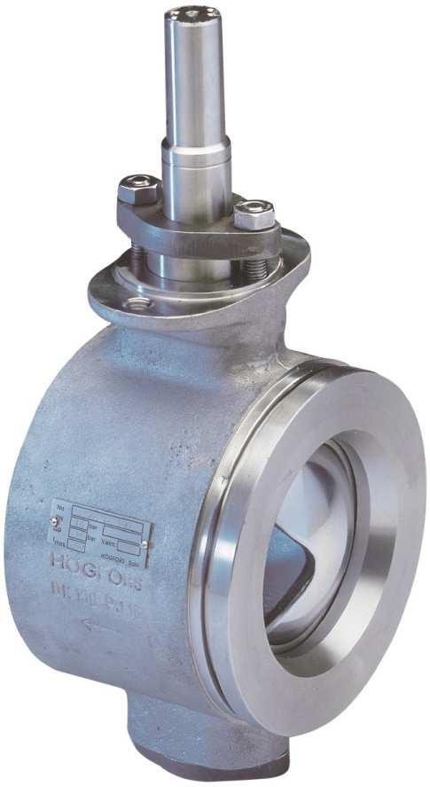 Operation WAFER PATTERN V-PORT BALL VALVE stainless steel 5, 501 series C ont R o L Description Edition Högfors ball sector valve series 5 is specially designed for control applications of various