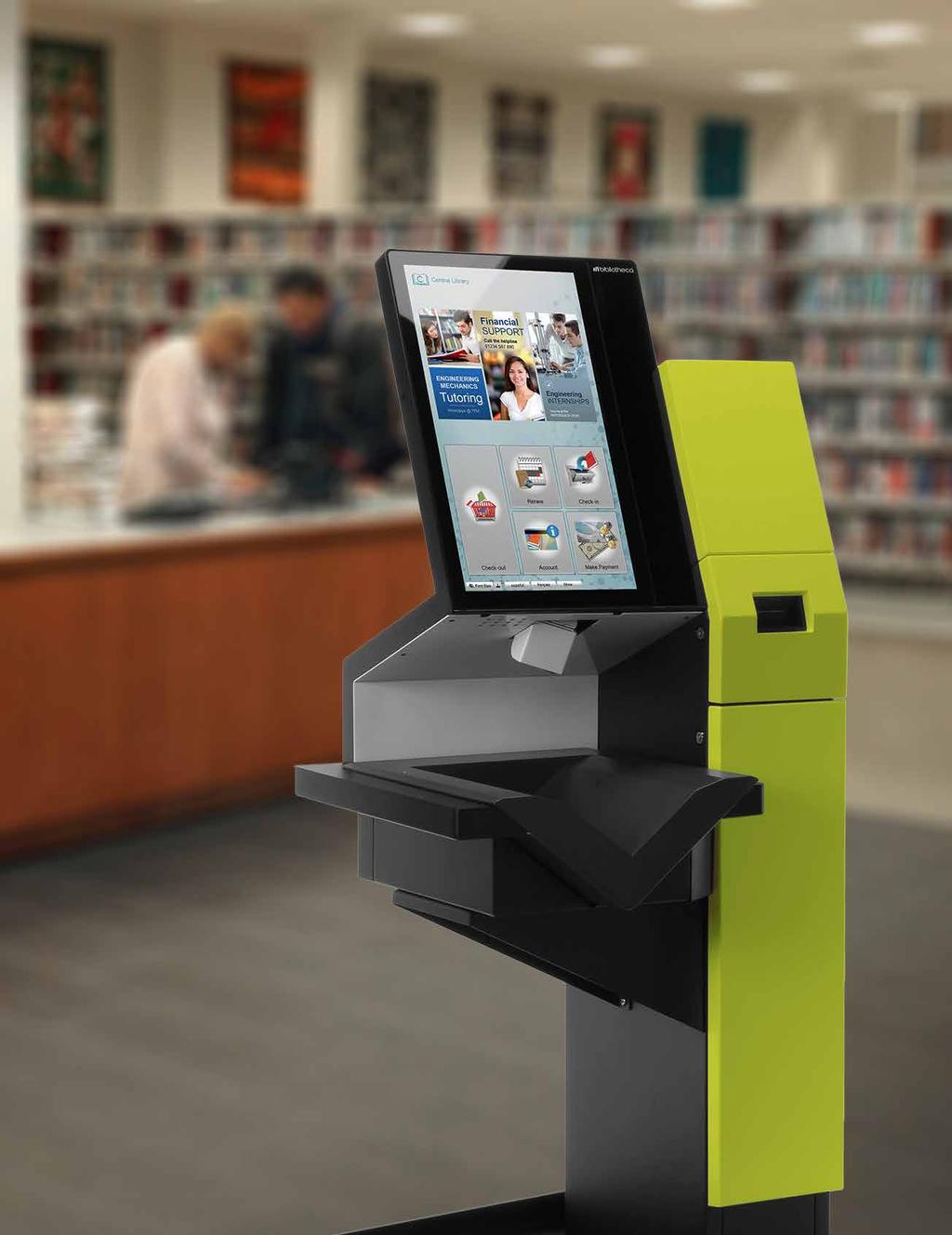 crafted with purpose We listened to the needs of our customers and crafted a self-service kiosk that would simplify the lives of both library staff and users.