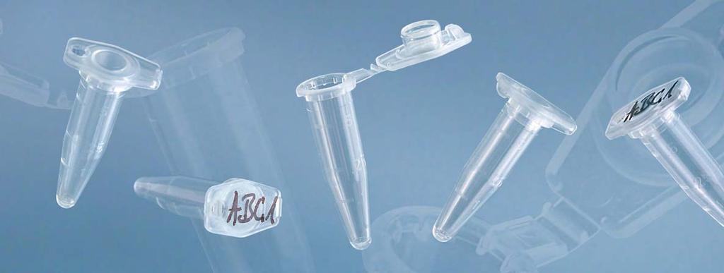 SafeSeal micro tubes with push cap Minimizing the risk of contamination To reduce storage time in open bags and inherent