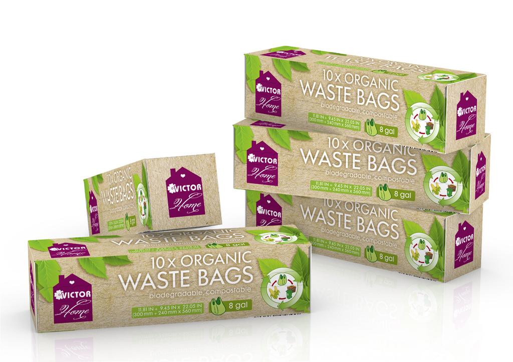 Biodegradable Waste Bags Biodegradable Waste Bags 8 gallon Why to use this: Easy, clean and hygienic collection for all kind of compostable kitchen residuals (vegetables, cofffee filters and potato