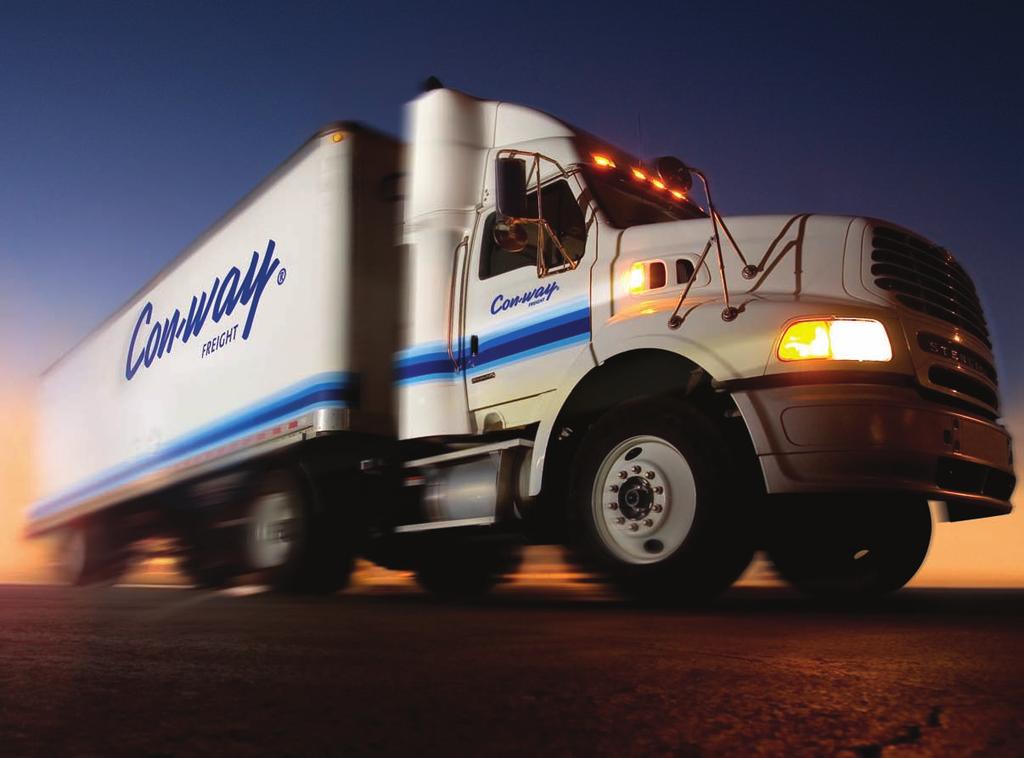 Now good news travels faster. Con-way Freight is faster everywhere.
