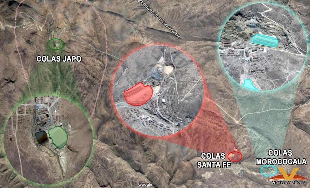Figure 4: Location of Colas Japo Tailings Site The feasibility study is intended to define the technical and economic description of the tin processing plant and will take approximately six months to