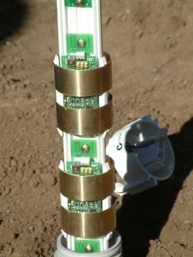 Capacitance probes C-probes: is inserted into the ground for the duration of the growing season and