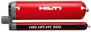 2013 Hilti Adhesive Anchor Portfolio 2 Concrete HIT-HY 200 * Fast Cure Hybrid HIT-RE 500 SD Slow