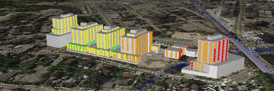 3a Scale: n/a Façade Sound Levels Railway Impacts North and East Façades Guelph Woods Development Guelph,