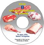 The CD contains PowerPoint presentations featuring the same images as those on the Retail Meat Cut Flash Cards.