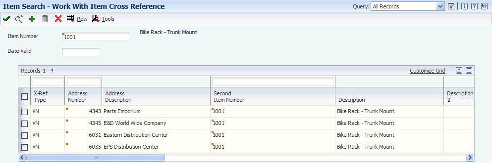 Searching for Item Information When you create inventory transactions, you can locate item information, such as location, lot number, grade, potency, expiration date, and lot status code, and return