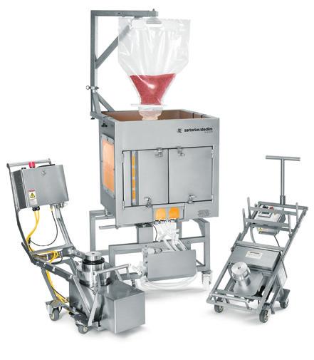 32 Flexel Mixer Pre-designed Solutions Standard Hardware for Mixing: The Perfect Fit Powder Transfer Bag System 15 L & 30 L powder bags for easy contained