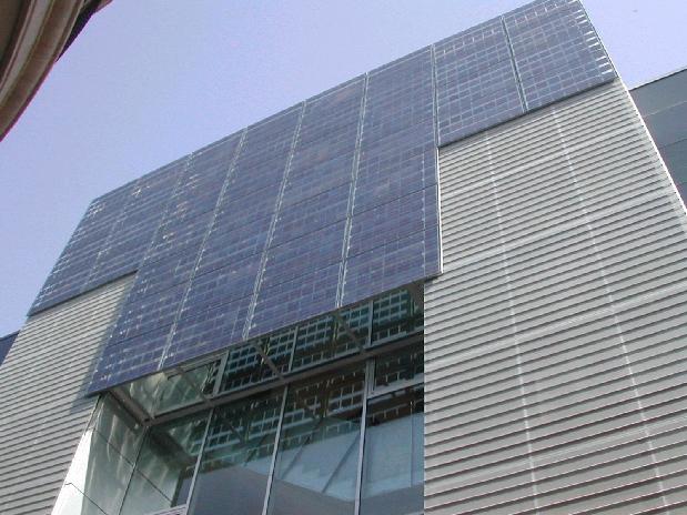 PV elements are placed in parallel with the building