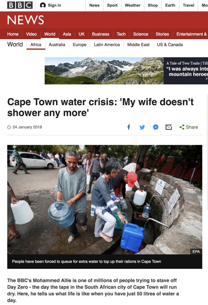 Examples of water shortage https://news.