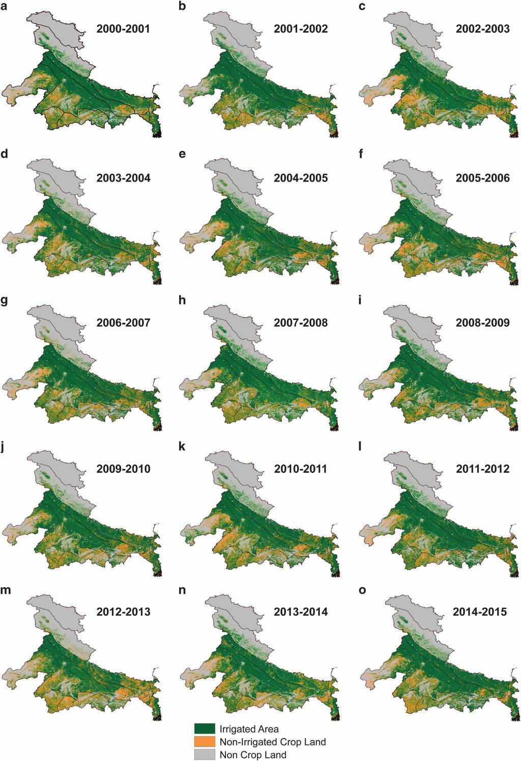 www.nature.com/sdata/ Figure 2. Changes and variability in irrigated area in the Indo-Gangetic Plain.