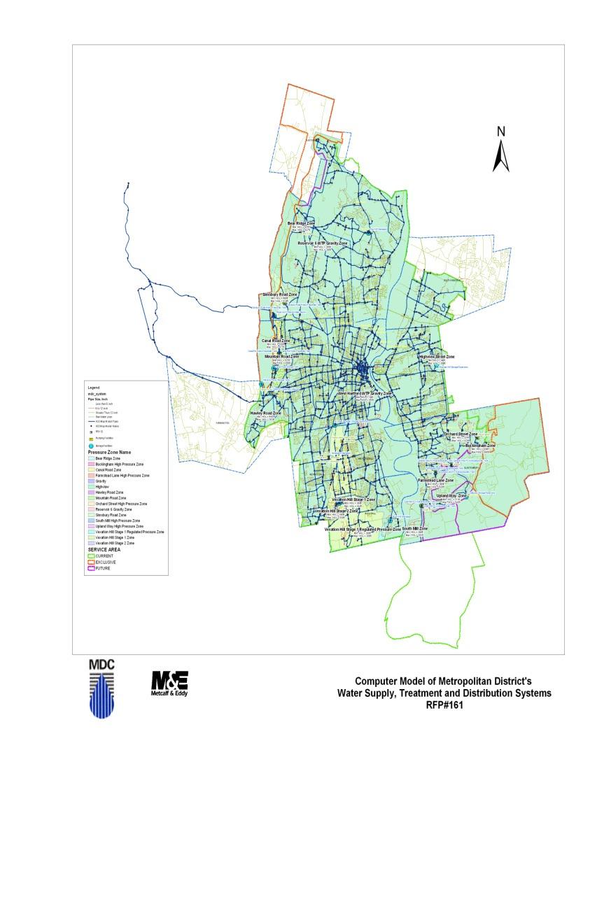 Metropolitan District Commission Hartford, CT Population Served: 400,000 Pipe Segments in Model: 4, 700 (91,000+ in GIS) Length of