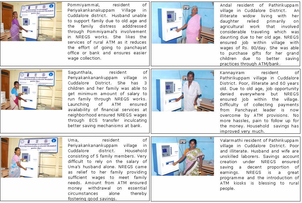 (b) Best practices observed in Cuddalore district Best practices were observed in panchayats of Cuddalore district that could be replicated in other districts for scaling better efficiency and