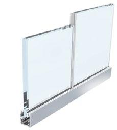 single glass panel 