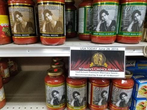 Partner: Dell Amore Pasta Sauce Dell Amore recently used the Women s Choice Award seal during their in-store demos at