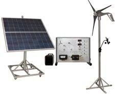 Combined Systems RNE100 Combined Photovoltaic and Wind Energy Trainer An advanced renewable energy training system, for studying the characteristics, control and application of wind