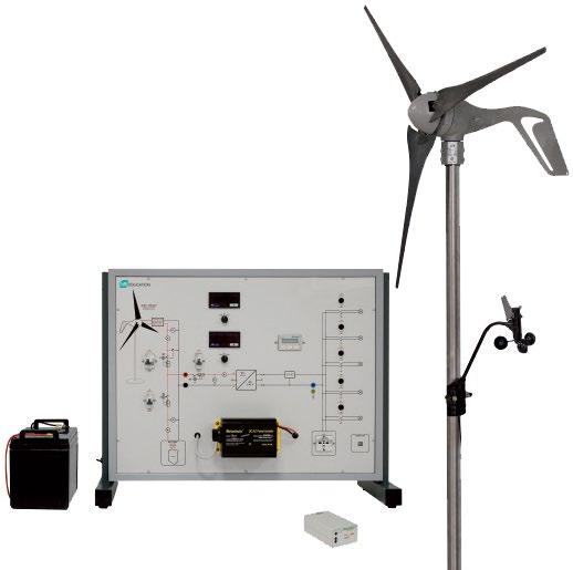 Wind Energy RNE241 Wind Turbine Test Tunnel with ADA An educational wind turbine test tunnel with data acquisition for studying the characteristics and efficiency of wind turbine generators in a