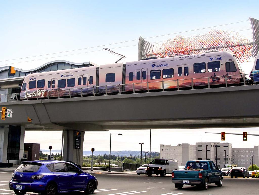 Sound Transit Sound Transit provides express bus, light rail, and commuter train services in the urban areas of King, Pierce, and