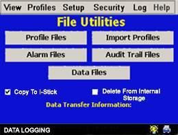 Data logging - Easily download profiles, alarm