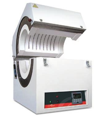 temperature uniformity With solid base frame also suitable for vertical operation Adjustable temperature limiter to protect furnace and charge acc.