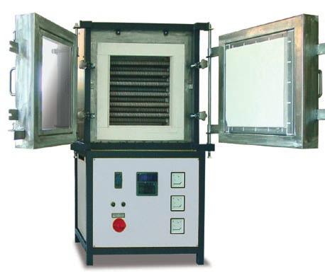 Typical areas for such furnaces are high temperature reaction studies, sintering of advanced ceramics, melting and pouring of special glasses etc.