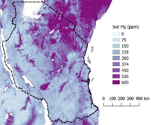 TANZANIAN SOIL FERTILITY STATUS SIGNIFICANT AREAS OF AGRICULTURAL LAND ARE