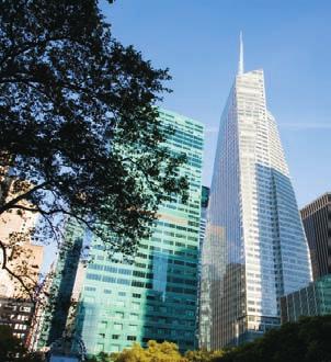 Building the future The Bank of America Tower at One Bryant Park stretches 54 stories and 1,200 feet into New York City s skyline and stands as one of the most environmentally friendly buildings in