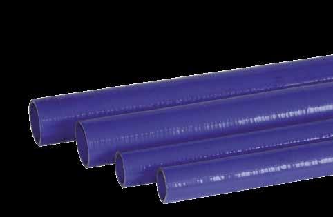 Flexible silicone tubes for heating and cooling systems.