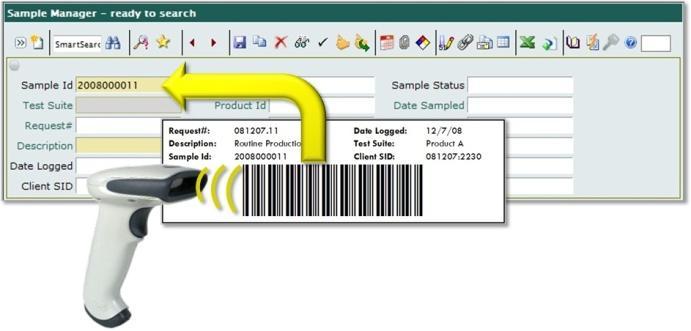 Retrieving Records Using Barcodes The key reason for incorporating barcodes is to allow users to scan the barcode to retrieve the associated sample record(s) from.