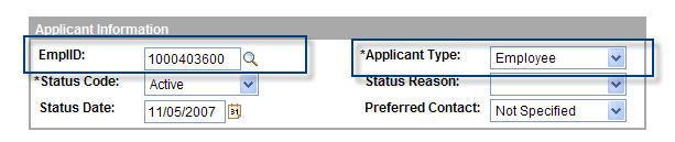 Creating Applicant Step 6: Next go to Recruiting > Add Applicant and create the applicant information.