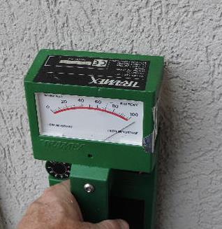 Tramex meter Delmhorst meter The report will discuss the findings of the inspection on the exterior EIFS finishes only that are applied to the wall surfaces of this house.
