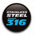 The Finishes Zenith 316 series Stainless Steel Hardware is a superior Austenitic, Marine Grade Stainless range of hardware.